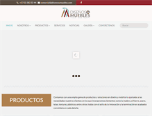 Tablet Screenshot of disenosymuebles.com